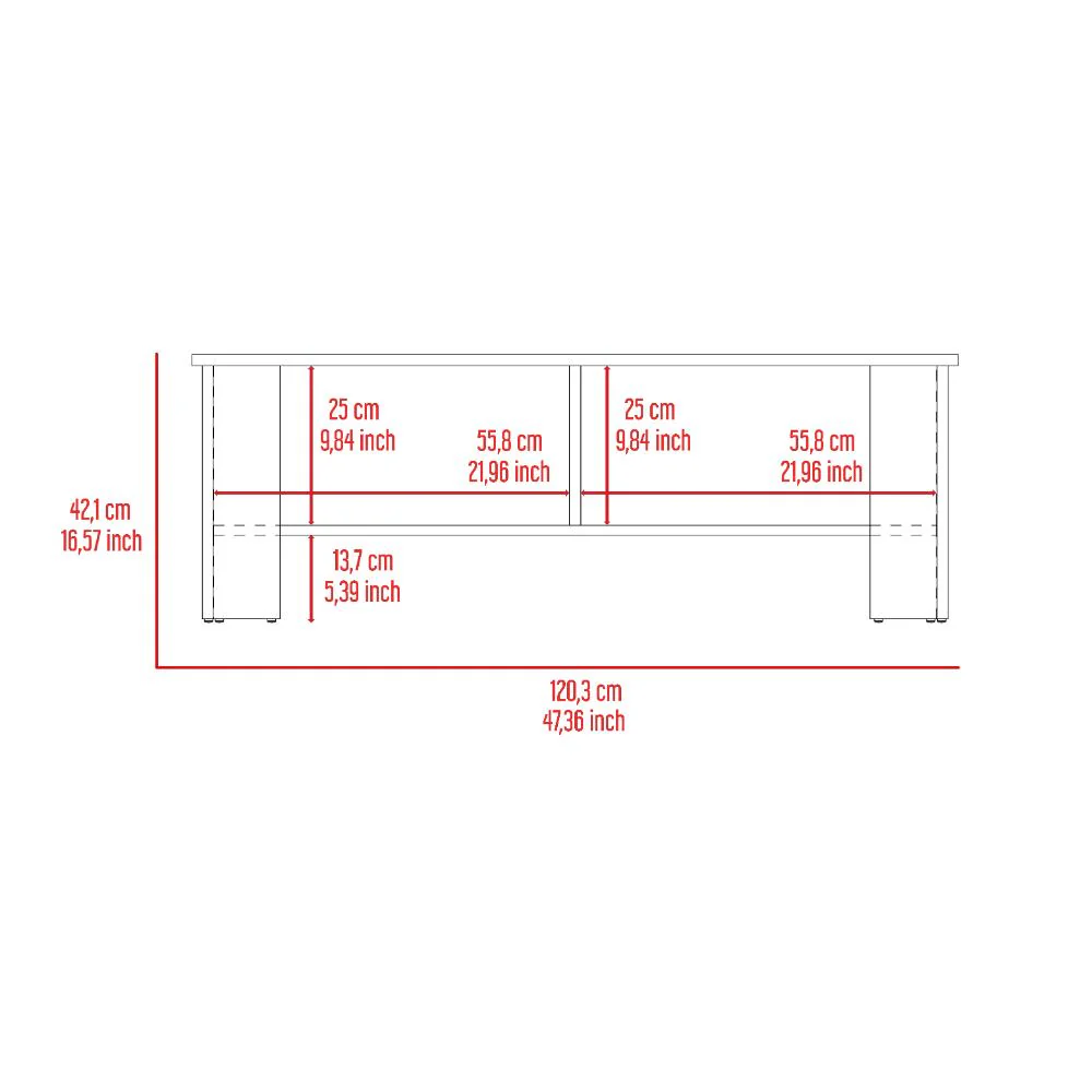 Mesa Para Tv Navi, Avellana y Blanco Duqueza, Para Televisor Hasta 55 Pulgadas - Image 7