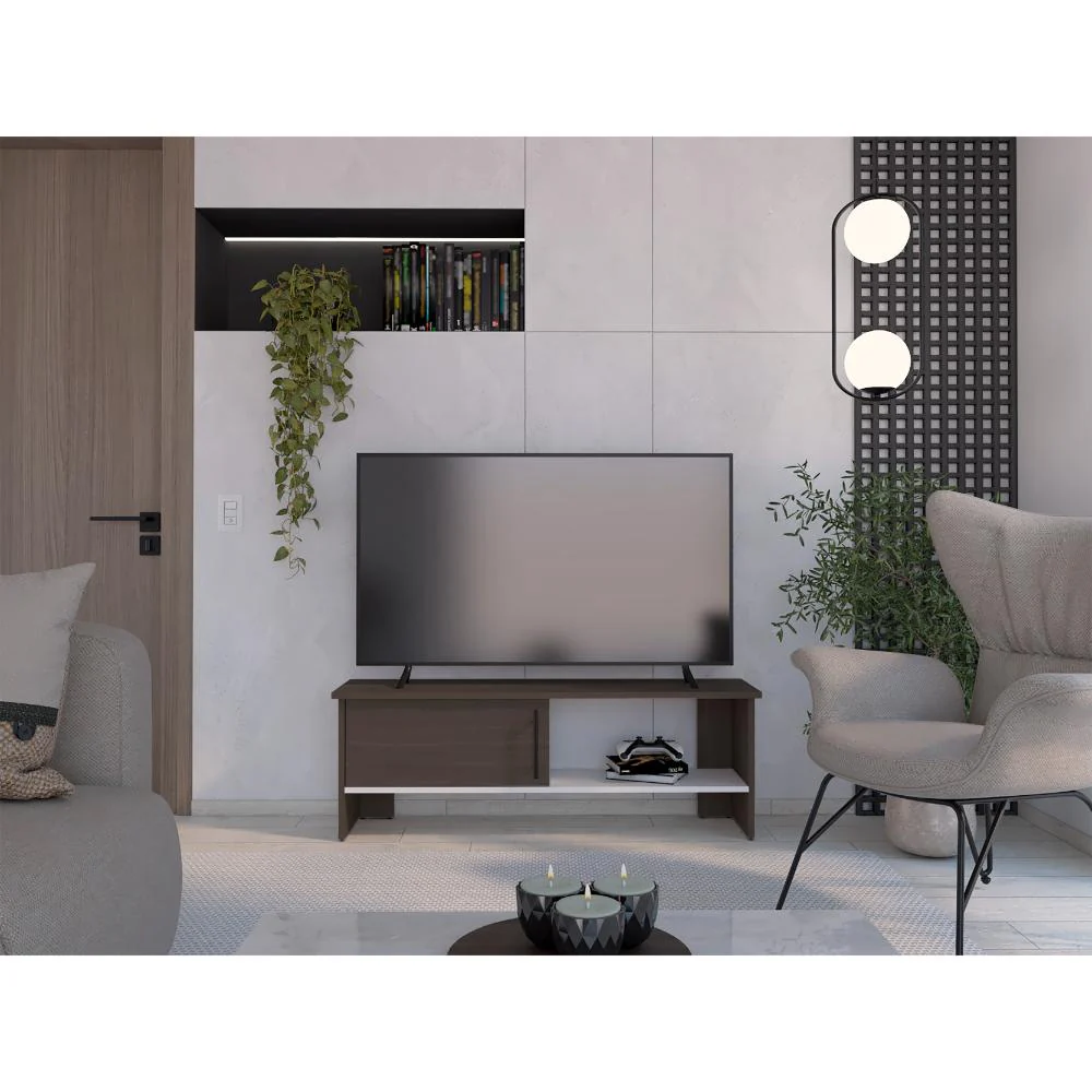 Mesa Para Tv Navi, Milan y Blanco Duqueza, Para Televisor Hasta 55 Pulgadas con puerta - Image 3