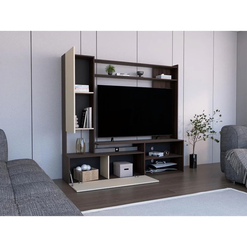 Mesa Para Tv Nocli, Capri y Nogal Europeo, Para Televisor Hasta 60 Pulgadas - Image 4