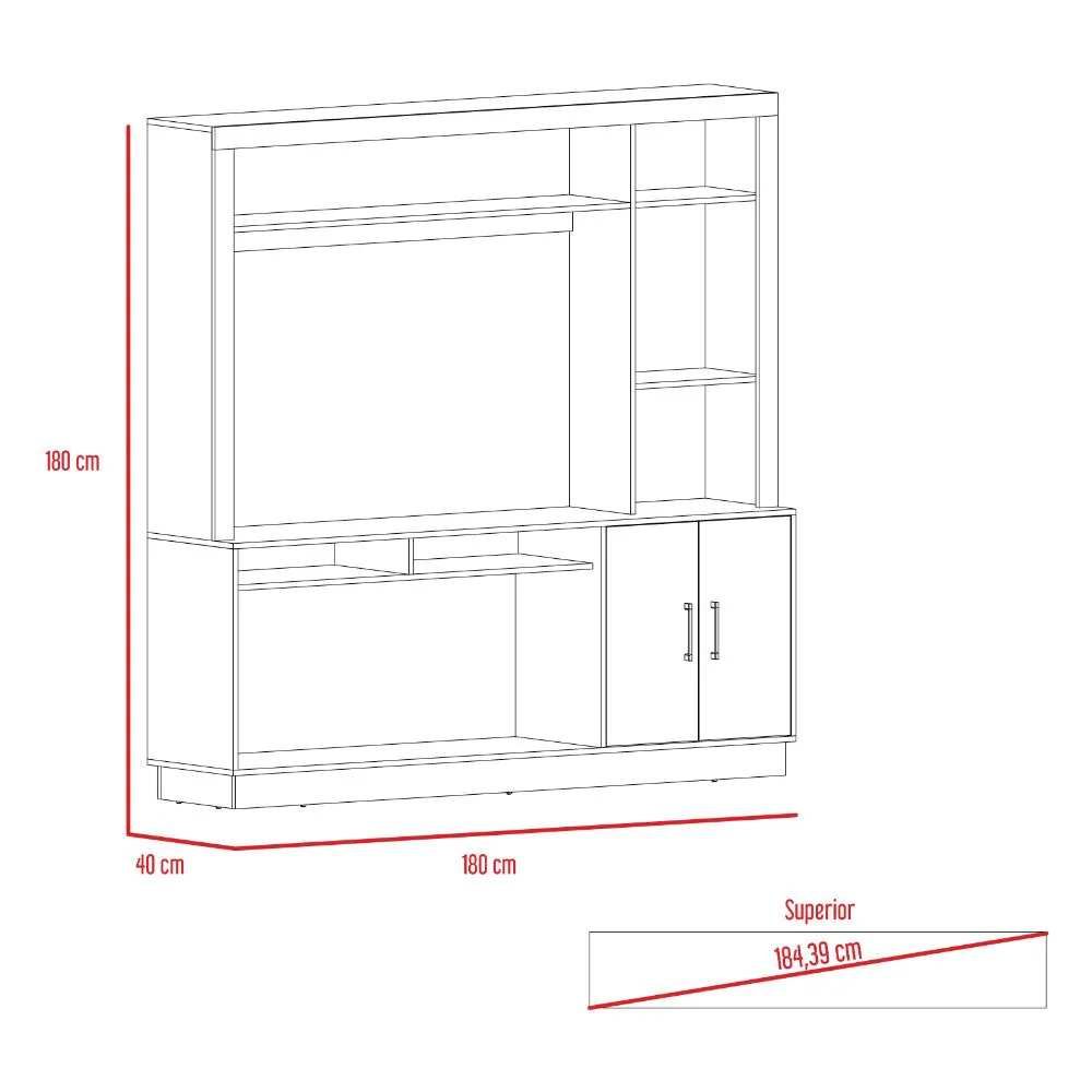 Mesa para Tv Romeo, Fresno Europeo, con Espacio Para Televisor para 55 Pulgadas - Image 8