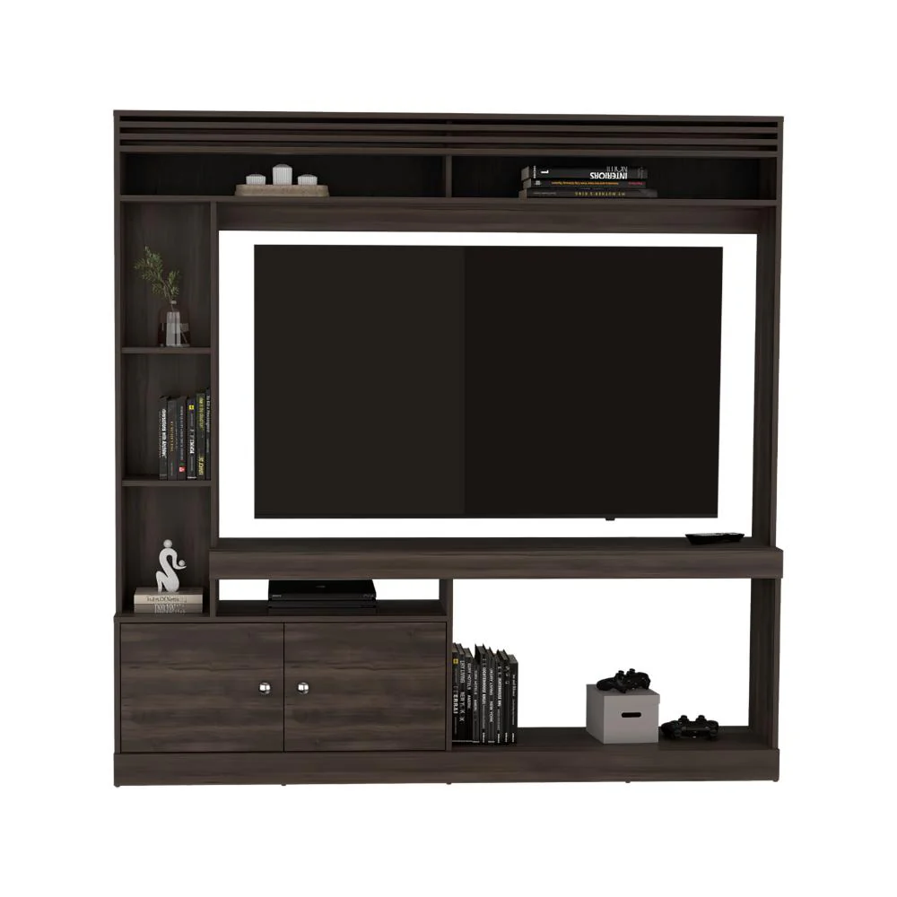 Mesa Para Tv Roy, Nogal Europeo, con Espacio Para Televisor de 50 Pulgadas ZF - Image 2