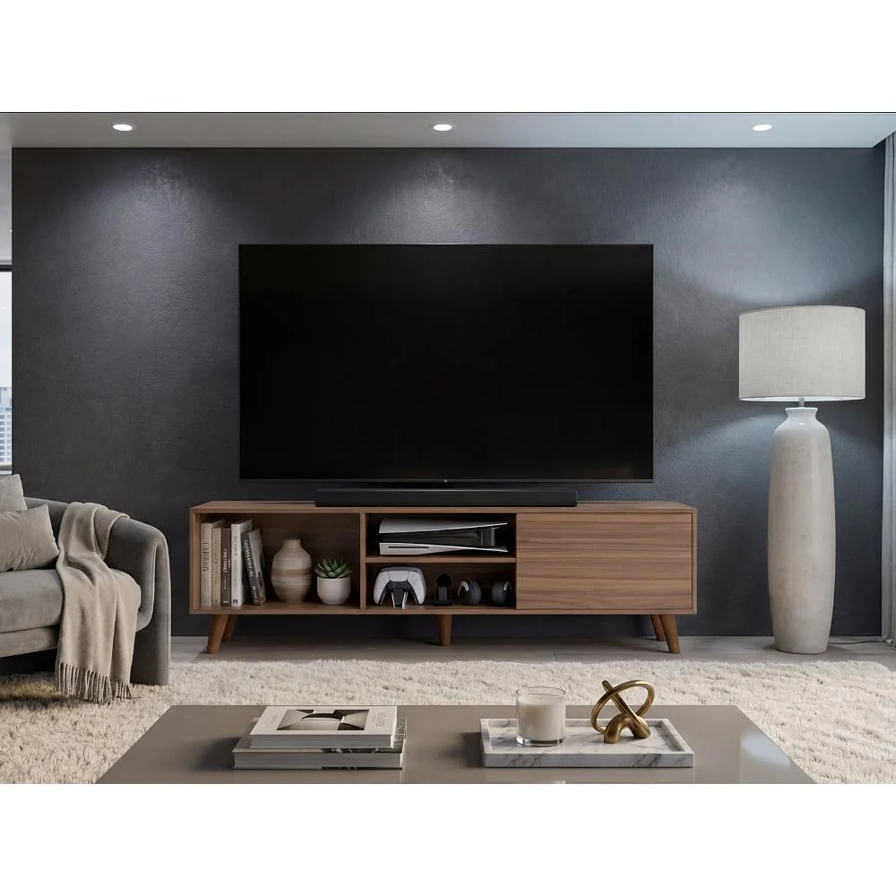 Mesa Para Tv Viena, Avellana, Para Televisor de 70 Pulgadas - Image 3