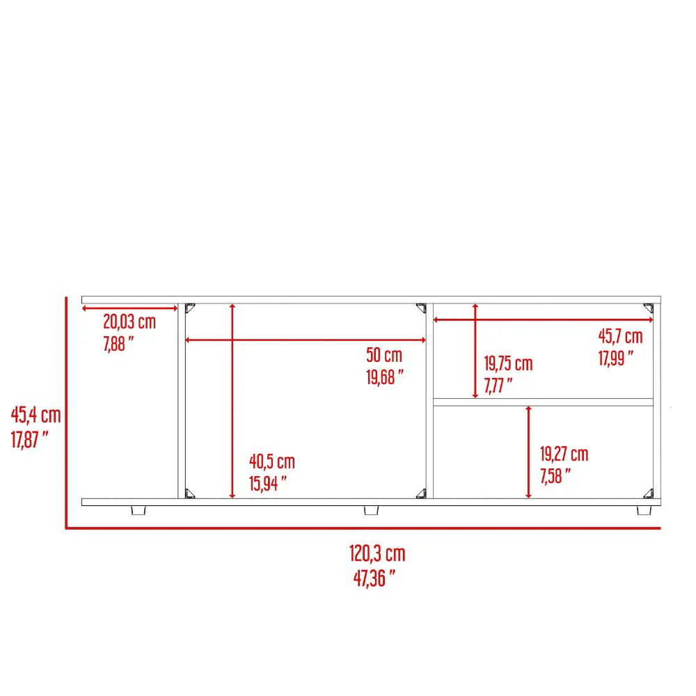 Mesa para TV Wood, Nogal, Para Televisor Hasta 50 Pulgadas - Image 8