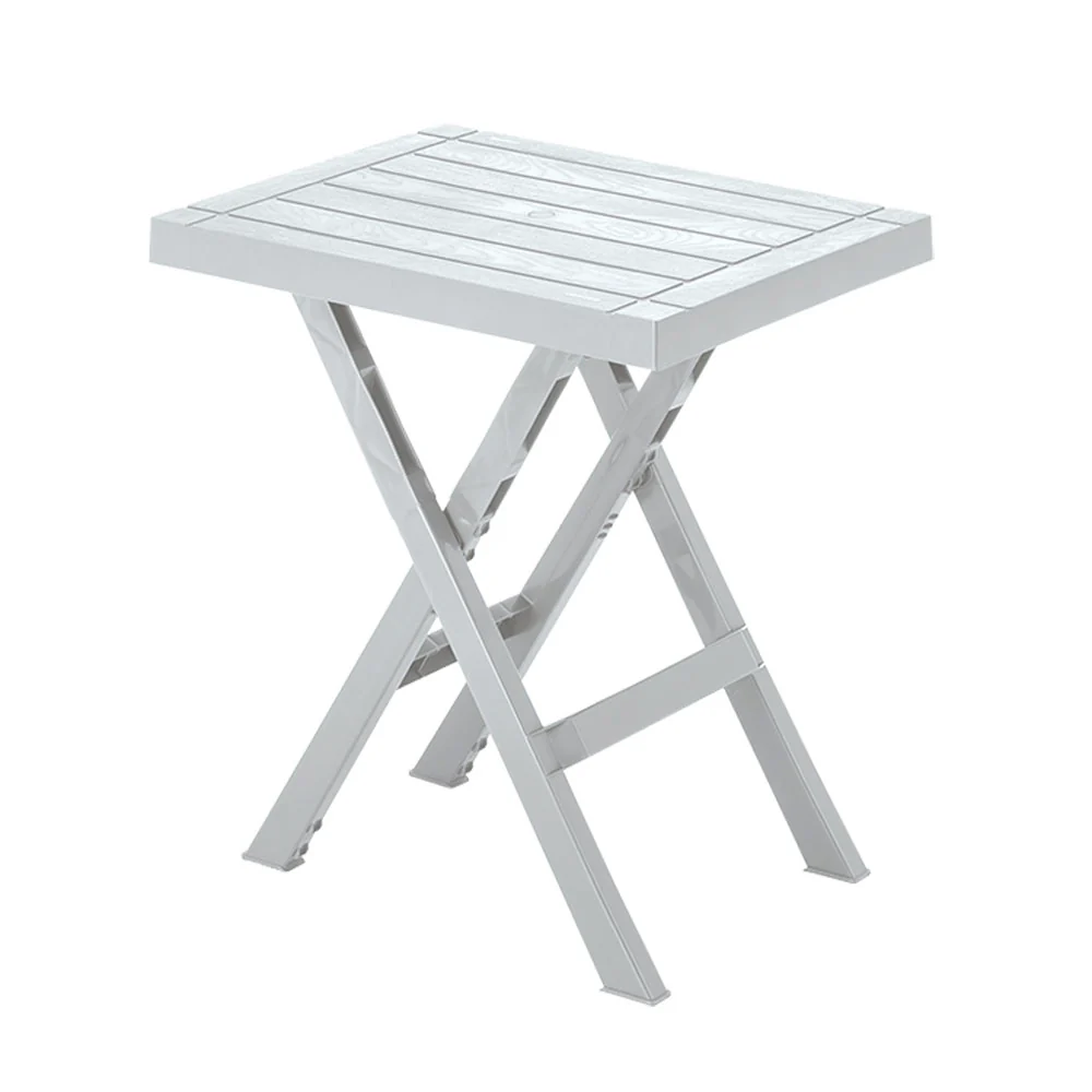 Mesa plegable rectangular barú gris hielo marca Rimax - Image 3