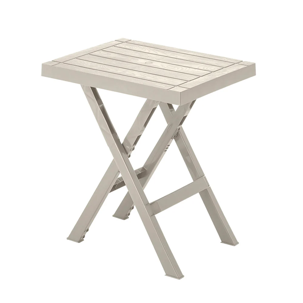 Mesa plegable rectangular barú taupe marca Rimax - Image 2