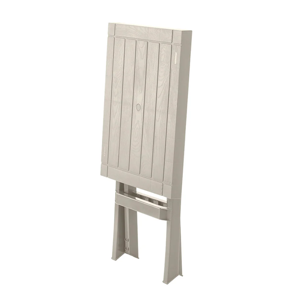 Mesa plegable rectangular barú taupe marca Rimax - Image 3