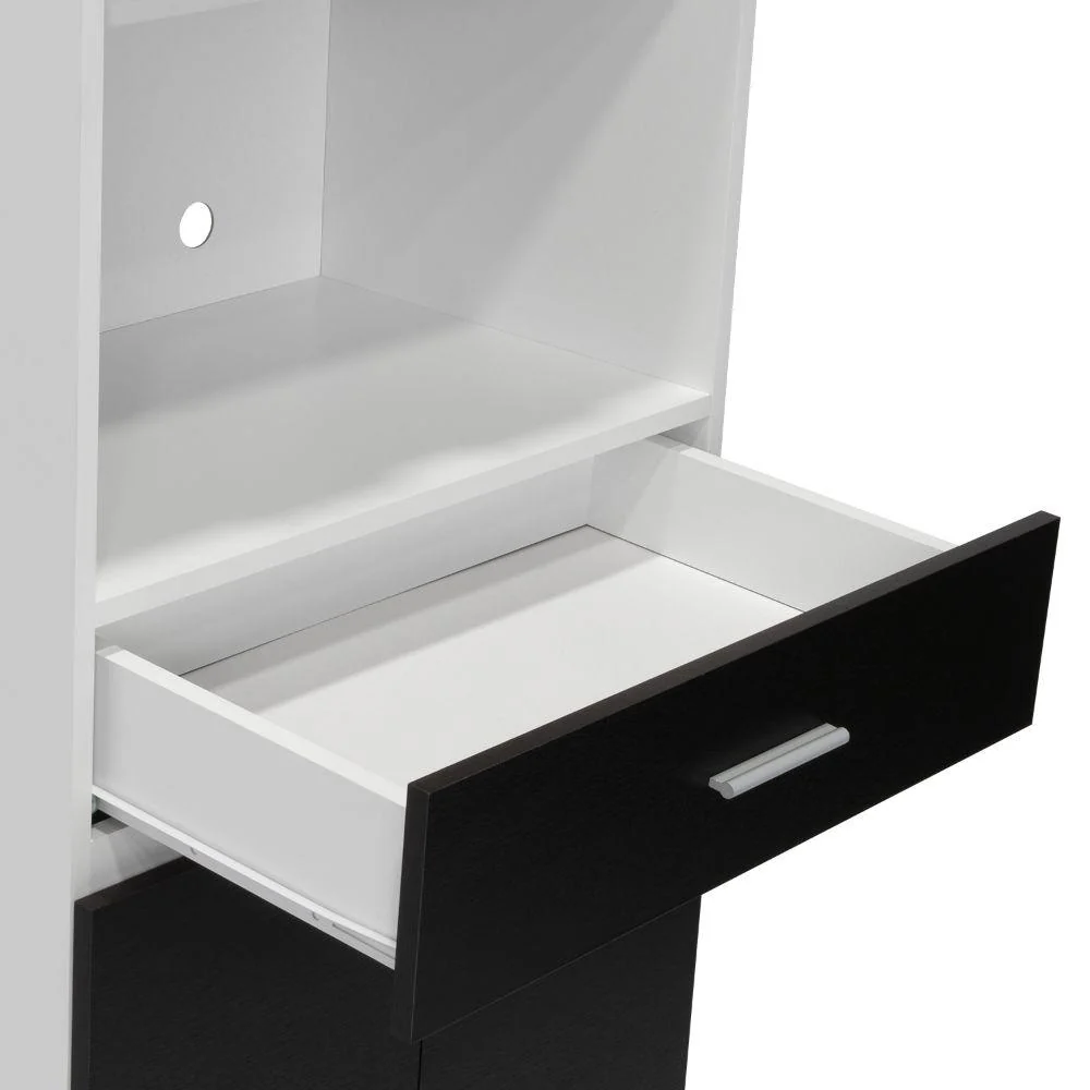Módulo Microondas Ankara, Wengue y Blanco, con Un Cajón y Cuatro Puertas Abatibles - Image 11