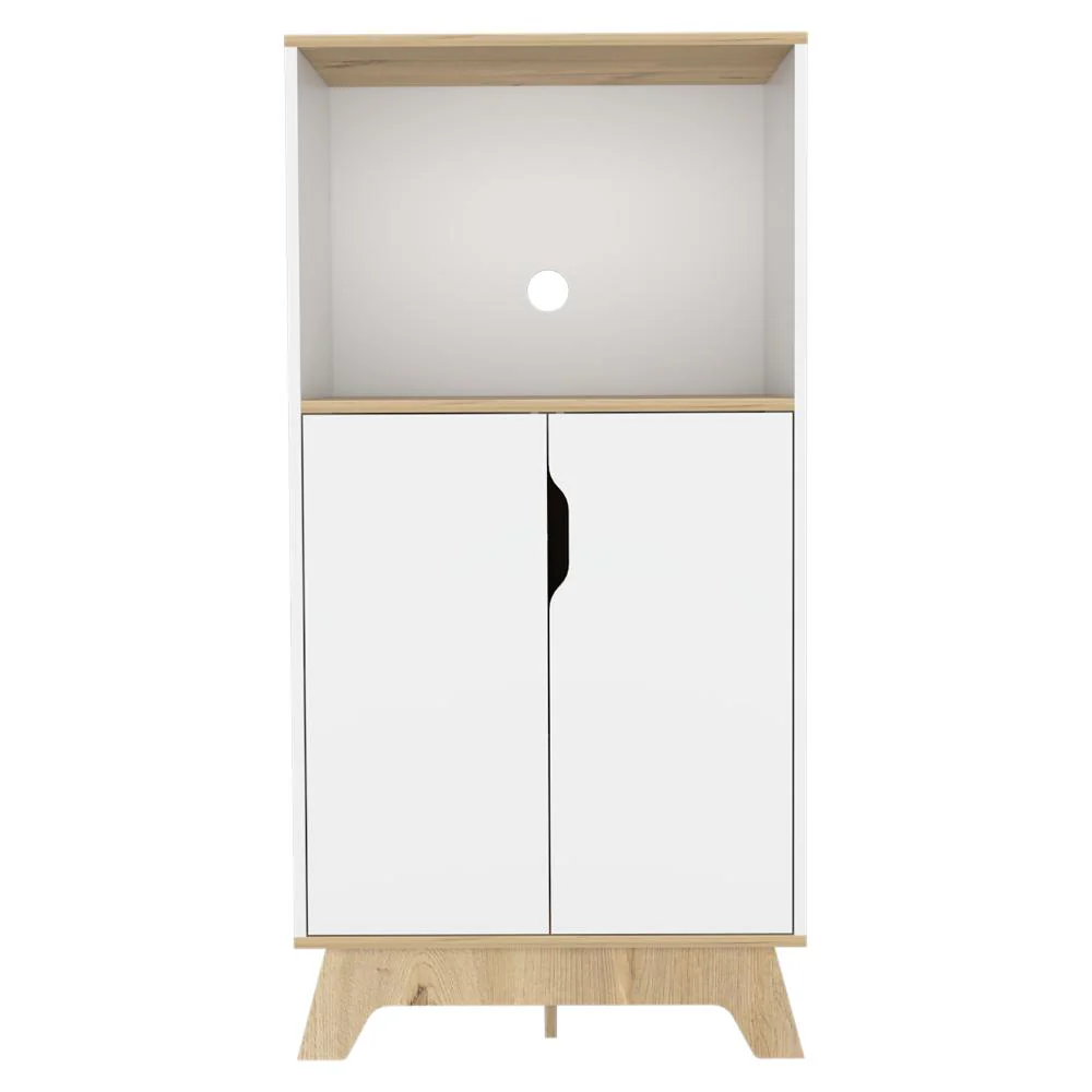 Modulo Microondas Coralyn, Blanco y Café Claro, con gran capacidad de almacenamiento - Image 6
