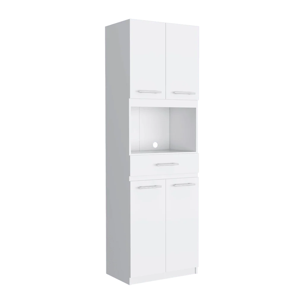 Módulo Microondas Delfi, Blanco, con Cuatro Puertas Abatibles y Amplio Espacio Para Almacenamiento - Image 6