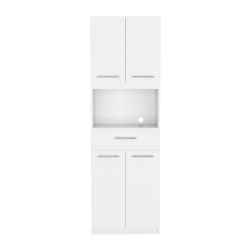 Módulo Microondas Delfi, Blanco, con Cuatro Puertas Abatibles y Amplio Espacio Para Almacenamiento - Image 7