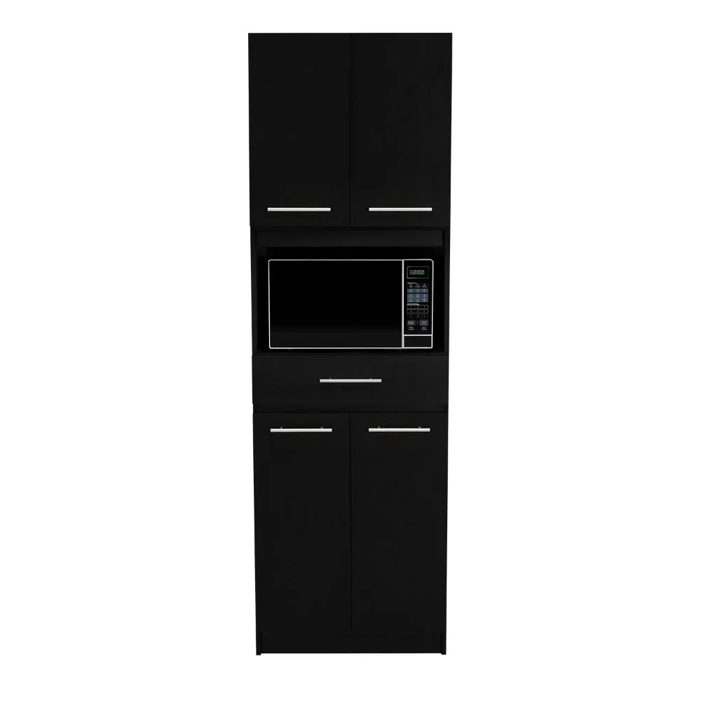 Módulo Microondas Delfi, Wengue, con Cuatro Puertas Abatibles y Amplio Espacio Para Almacenamiento - Image 3