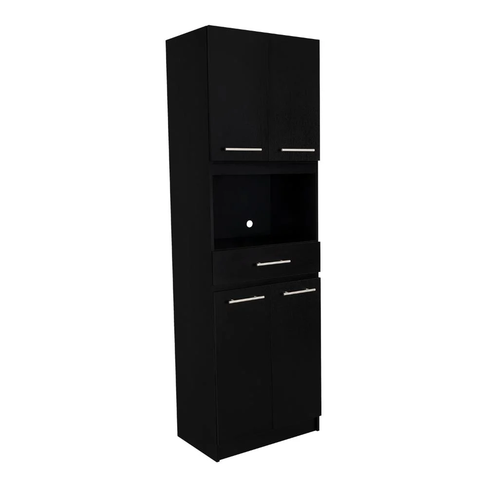 Módulo Microondas Delfi, Wengue, con Cuatro Puertas Abatibles y Amplio Espacio Para Almacenamiento - Image 7