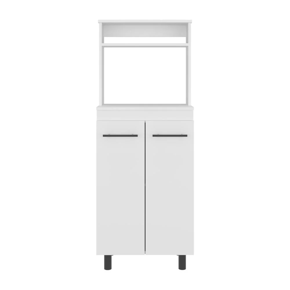 Modulo Microondas Kane, Kronos Blanco, Con compartimiento inferior para alimentos y utensilios de cocina ZF - Image 7