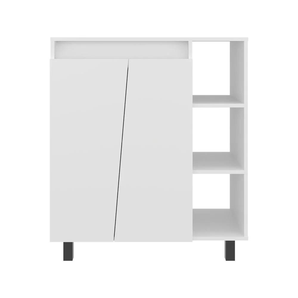 Modulo Microondas Sese, Kronos Blanco, Con dos puertas abatibles y compartimiento inferior para alimentos ZF - Image 7