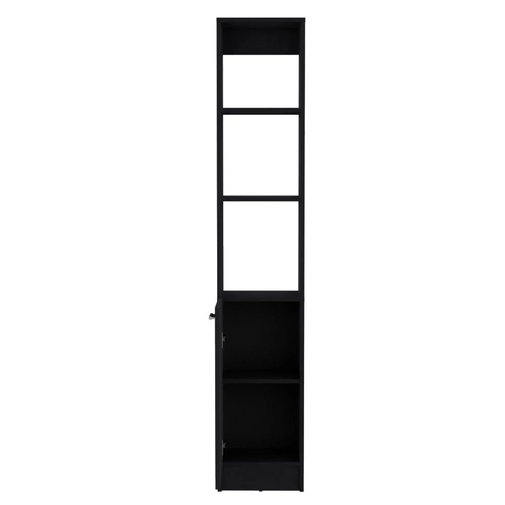 Mueble Auxiliar de Baño Karps, Wengue, con una puerta abatible y manija metalica ZF - Image 6