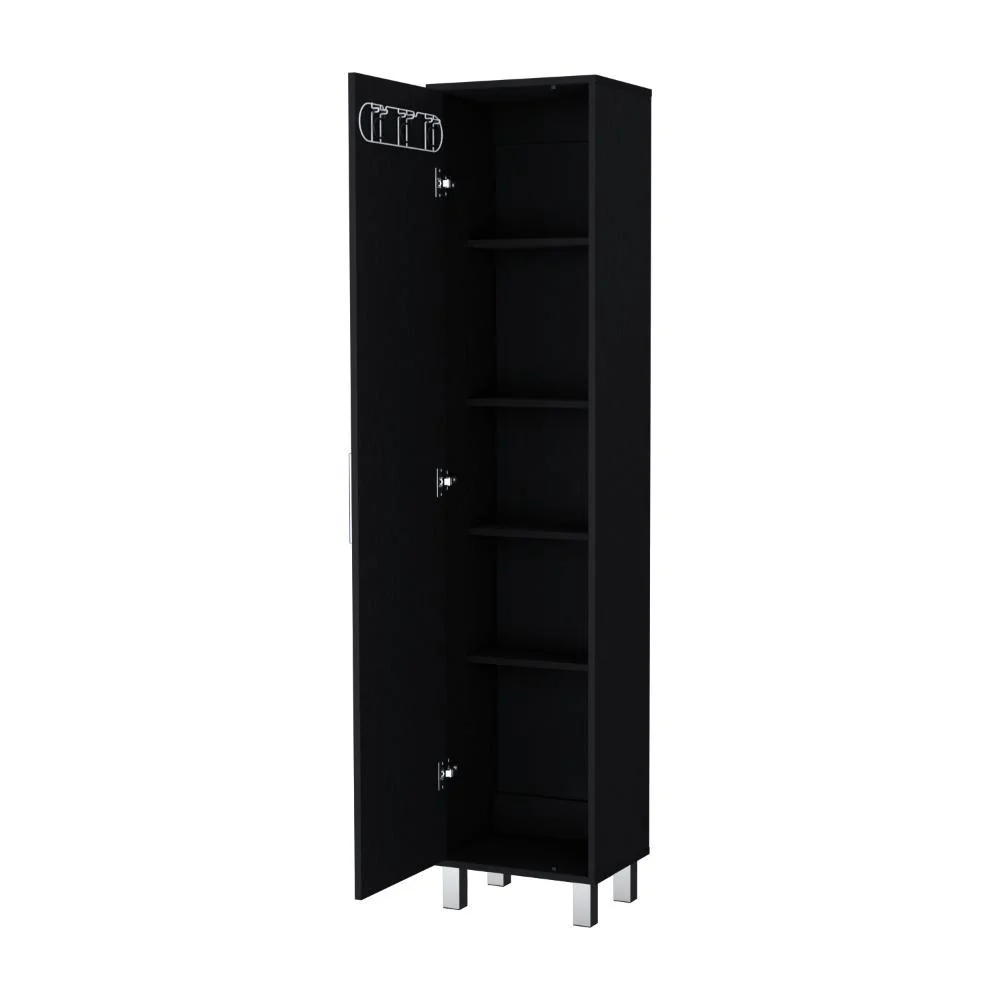 Mueble de Aseo Jalisco, Wengue, Gran Espacio Para Almacenar articulos de Aseo, con Colgadero de Escobas ZF - Image 2