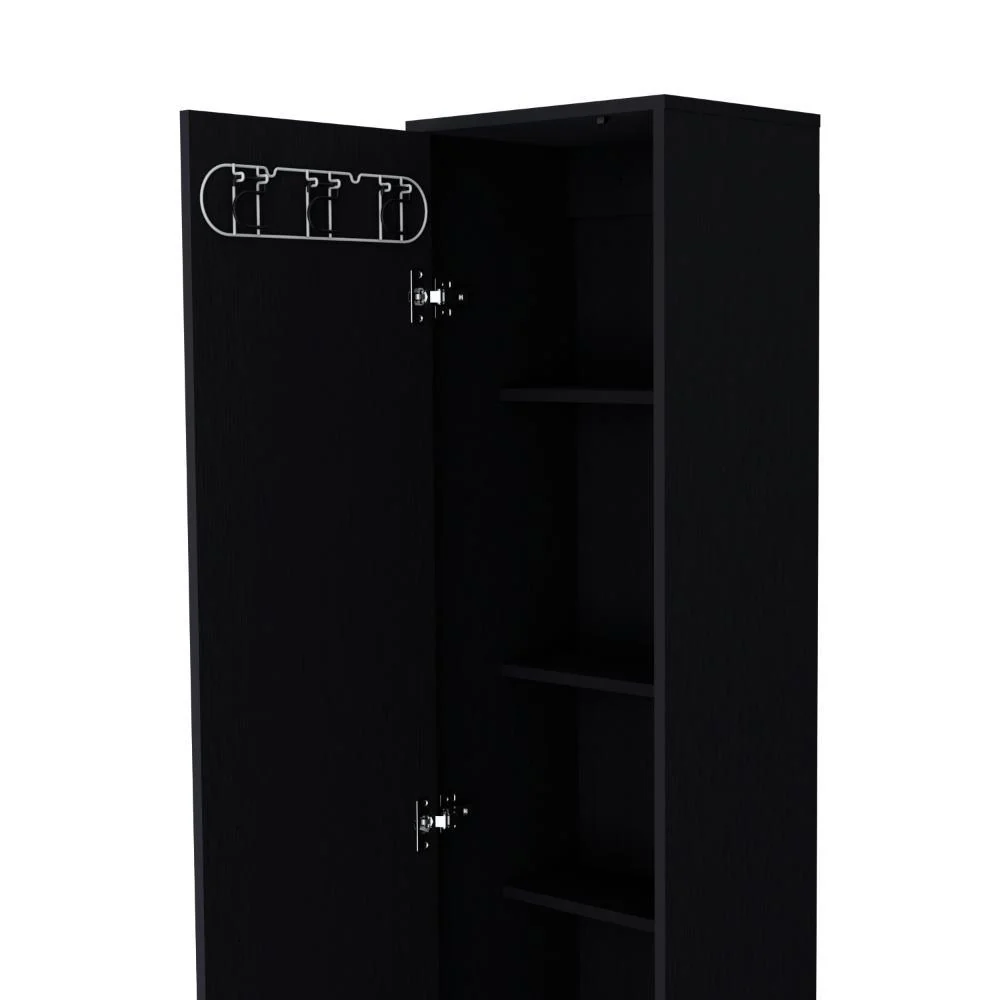 Mueble de Aseo Jalisco, Wengue, Gran Espacio Para Almacenar articulos de Aseo, con Colgadero de Escobas ZF - Image 6