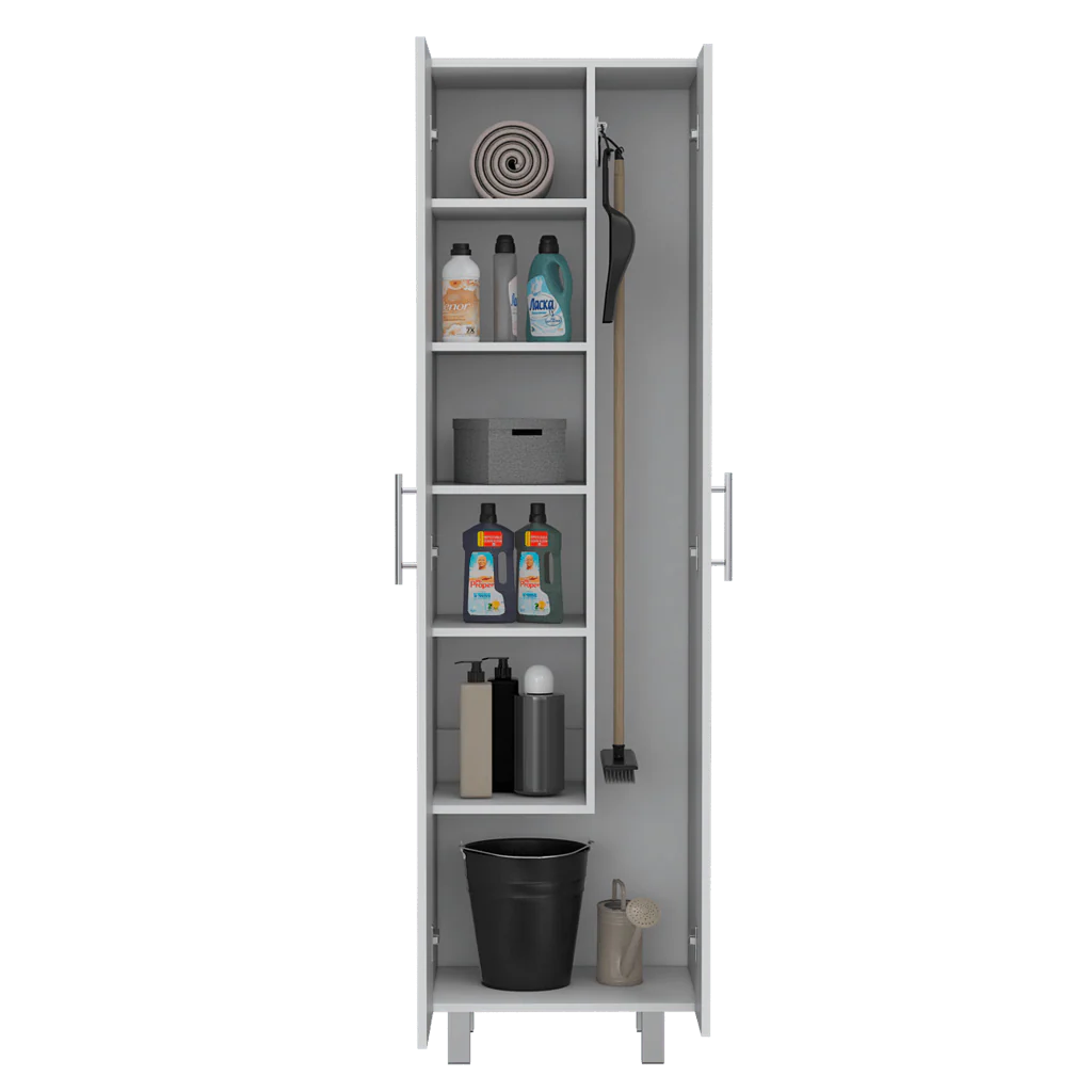 Mueble de Aseo Romana, Blanco Perla, con Cinco Entrepaños Organizadores ZF - Image 2