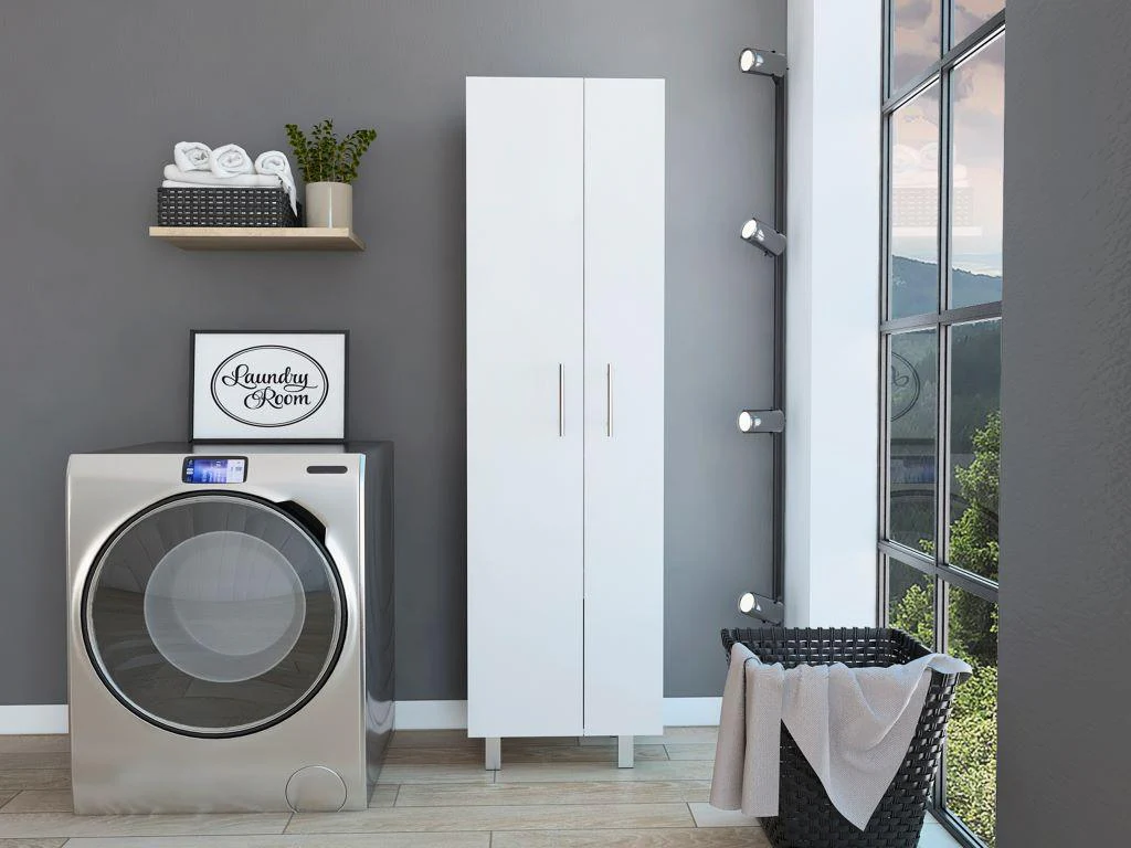 Mueble de Aseo Romana, Blanco Perla, con Cinco Entrepaños Organizadores ZF - Image 3
