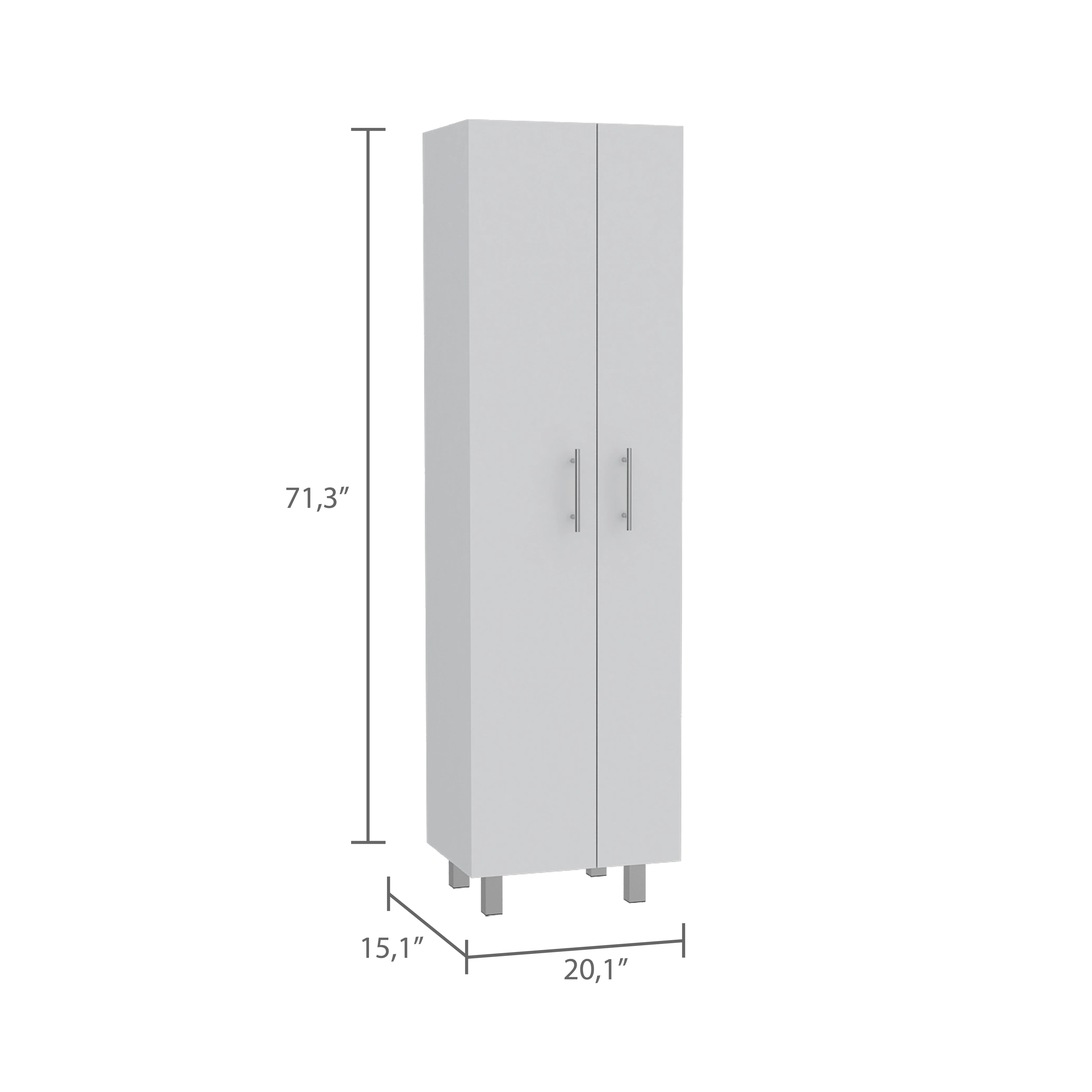 Mueble de Aseo Romana, Blanco Perla, con Cinco Entrepaños Organizadores ZF - Image 7