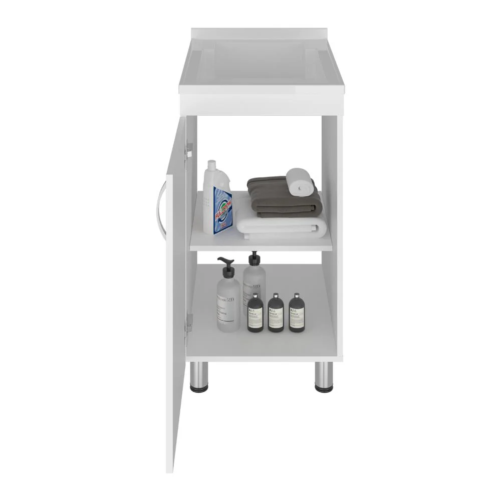 Mueble De Lavado Independiente Dawi, Kronos Blanco, Incluye lavadero no grifería ZF - Image 4