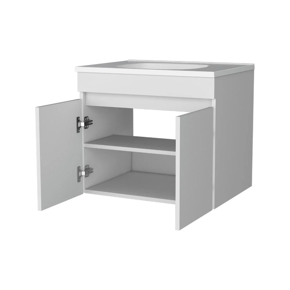 Mueble Lavamanos Chaux 60, Blanco Kronos, Incluye Lavamanos Praia 60 ZF - Image 6