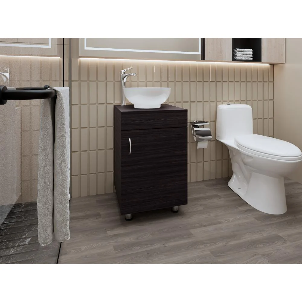 Mueble Lavamanos Tacna, Wengue, Incluye Lavamanos Vassel Sabina ZF - Image 3