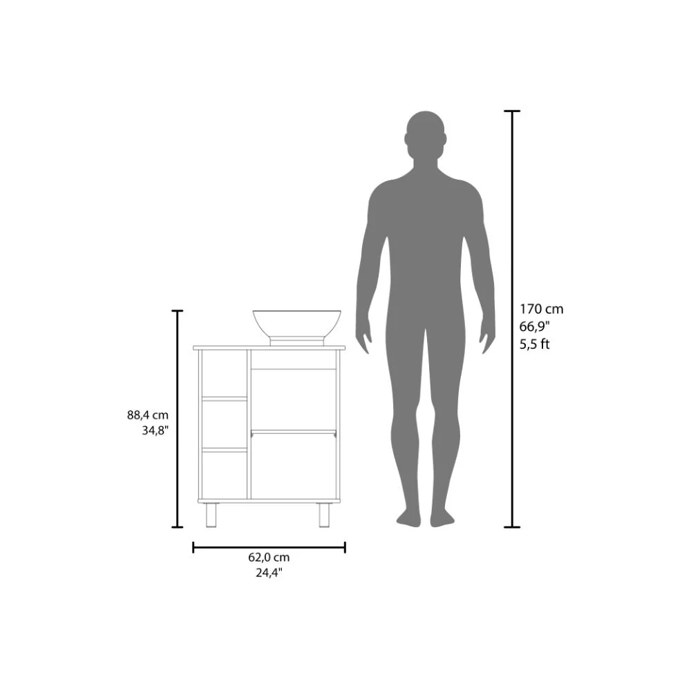 Mueble Para Lavamanos Alegra, Wengue, Incluye Lavamanos Vessel Sabina ZF - Image 7