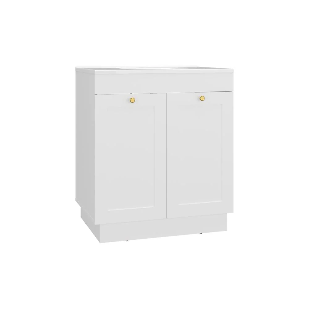 Mueble Para Lavamanos Baluarte, Blanco Duqueza, Incluye lavamanos Praia 30 ZF - Image 6