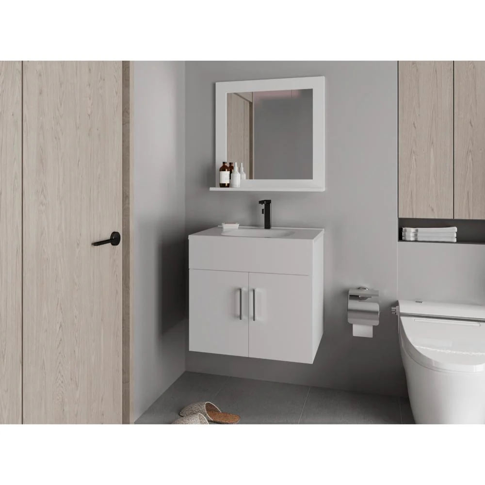 Mueble Para Lavamanos Blake, Blanco Duqueza, Incluye Lavamanos Praia 60 y Espejo ZF - Image 3