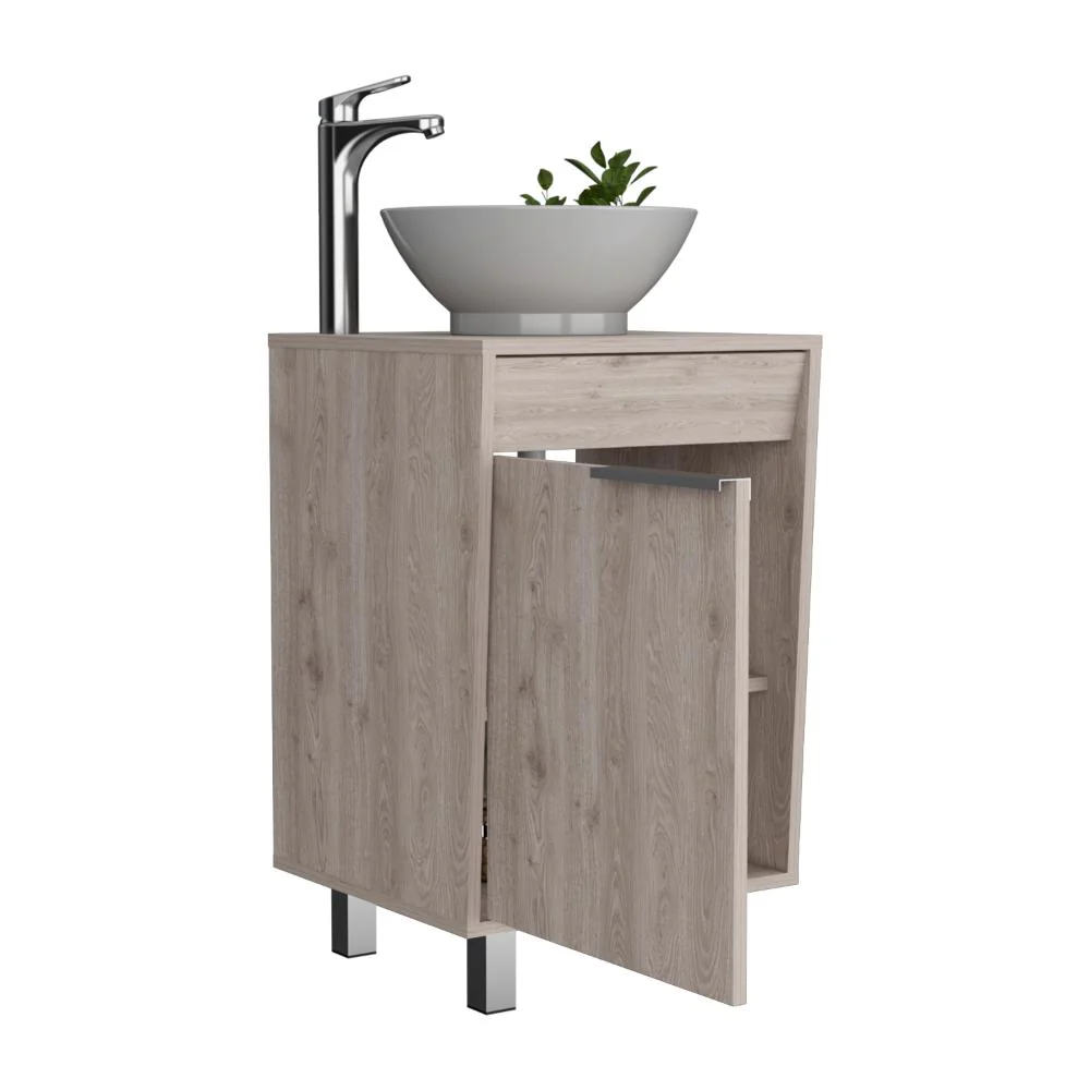 Mueble Para Lavamanos Burco, Bardolino, Con espacio para ubicar objetos de aseo incluye lavamanos ZF