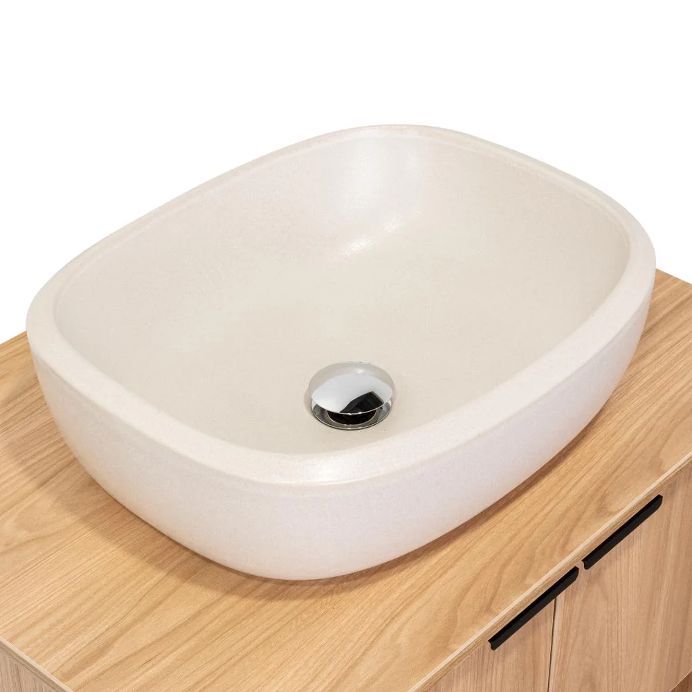 Mueble para Lavamanos Castel, Fresno Europeo, Incluye Lavamanos Corona en Porcelana Sanitaria - Image 16