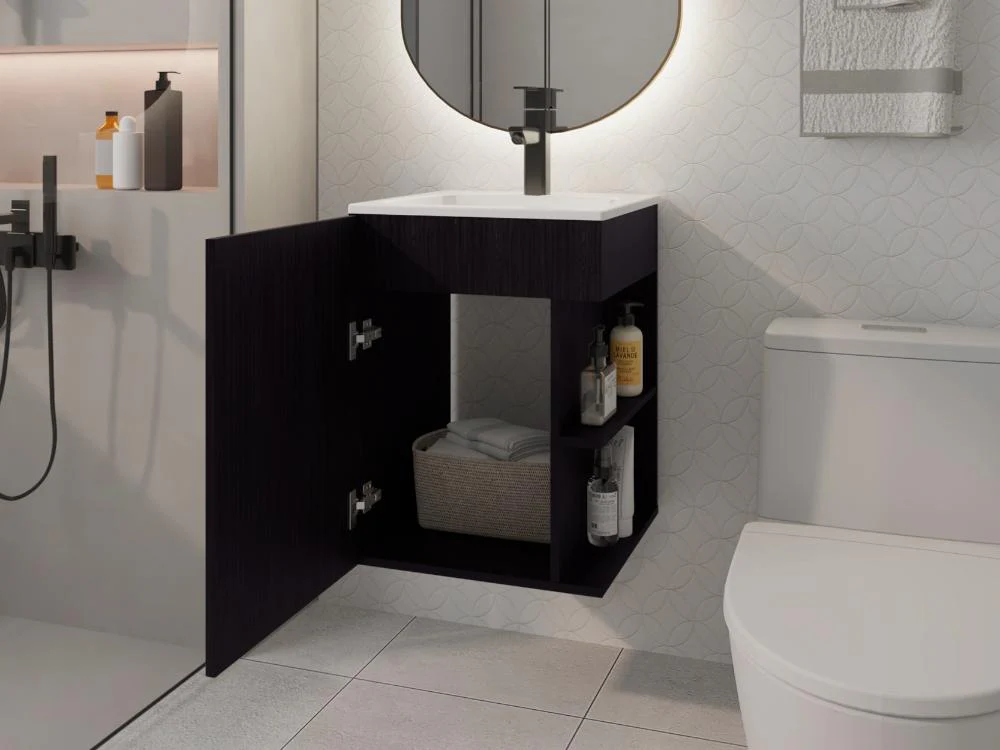 Mueble Para Lavamanos Colton, Wengue, incluye Lavamanos Praia 45 ZF - Image 4