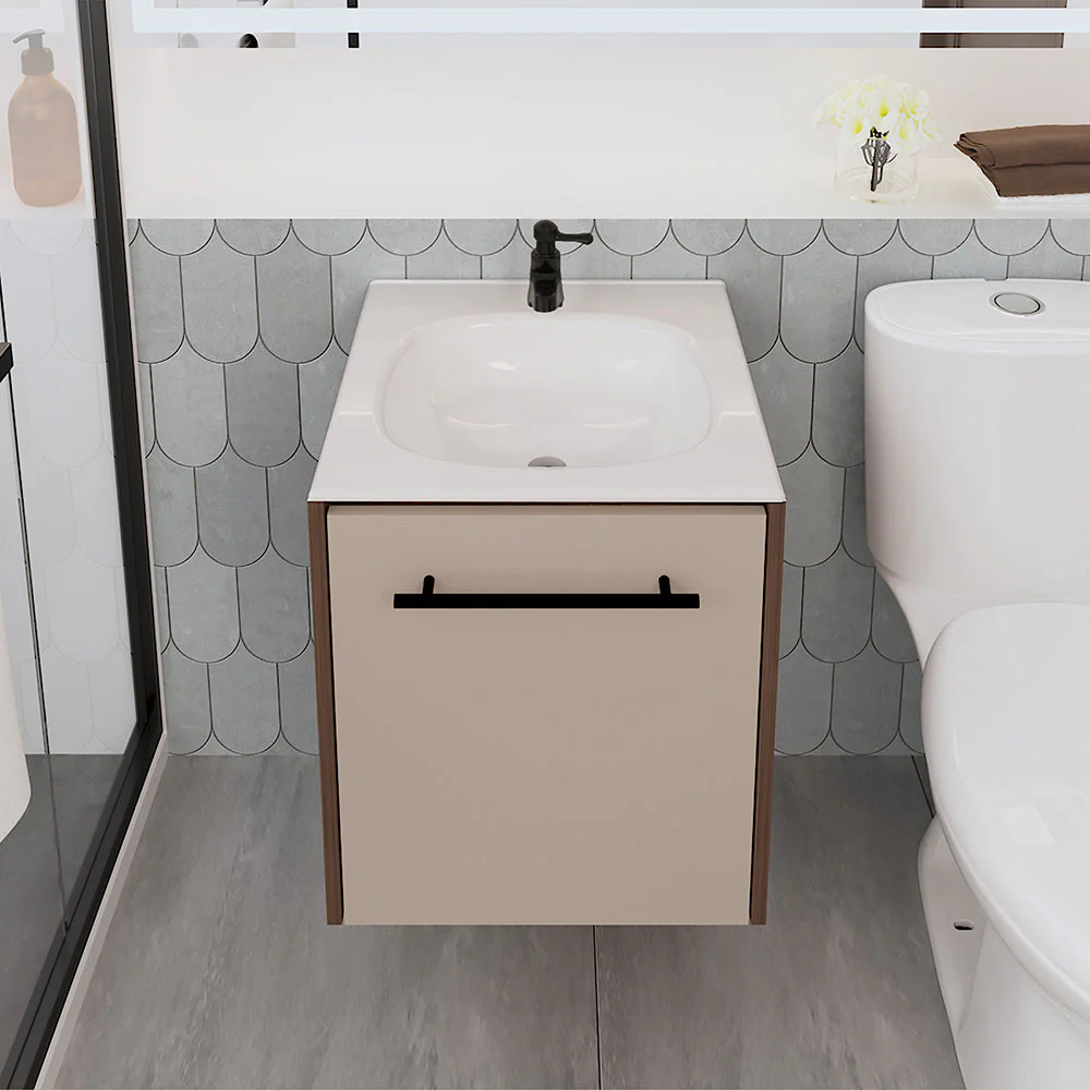 Mueble Para Lavamanos Vulcan, Milan y Capri, Incluye Lavamanos Corona en Porcelana Sanitaria - Image 3