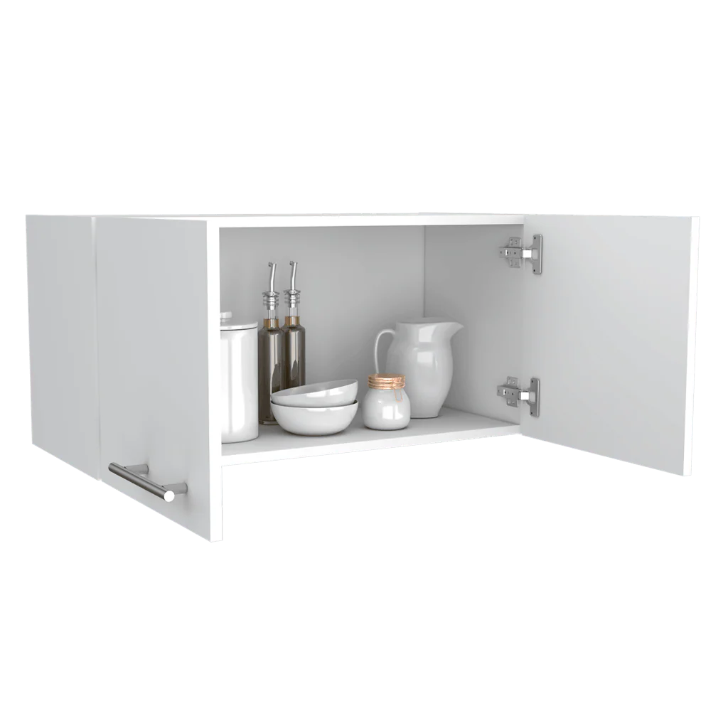 Mueble Sobre Campana Delfi, Blanco, con Dos Puertas Batientes - Image 2