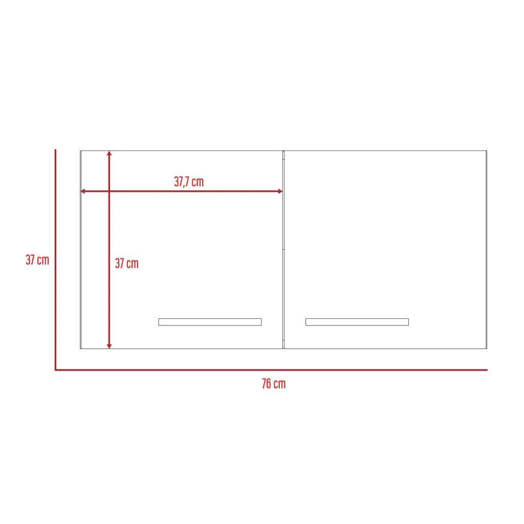Mueble Sobre Campana Delfi, Blanco, con Dos Puertas Batientes - Image 8