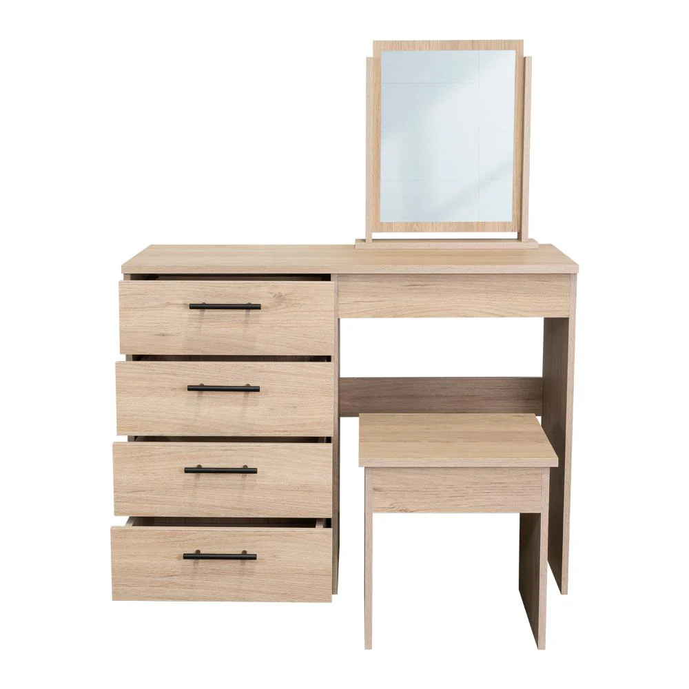 Mueble Tocador Wesley, Cartagena y Blanco, Espacio Para Ubicar Maquillaje - Image 10