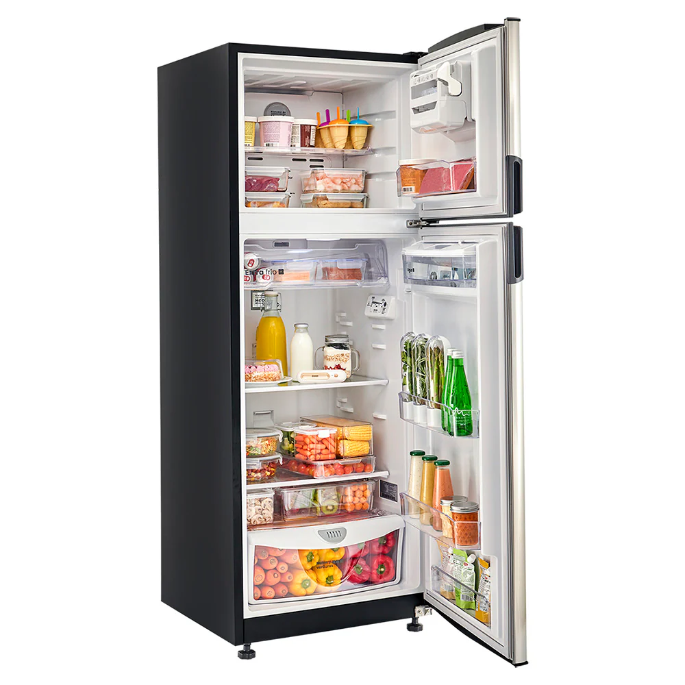 Nevera 271L No Frost con dispensador de agua, manija interna, color inox, tecnología Inverter - Image 4