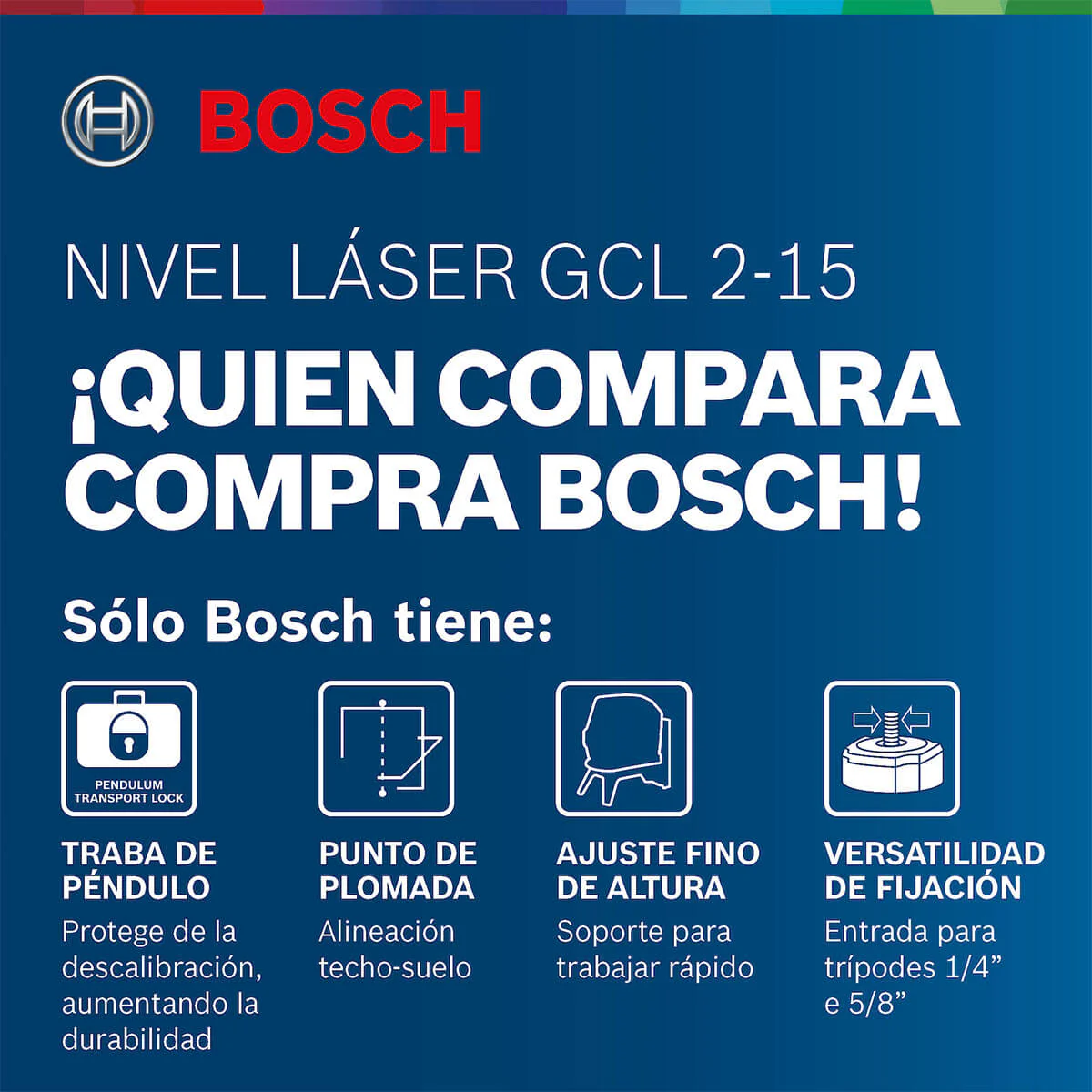 Nivel Láser GCL 2-15 15m con puntos de plomada y soporte Bosch - Image 13