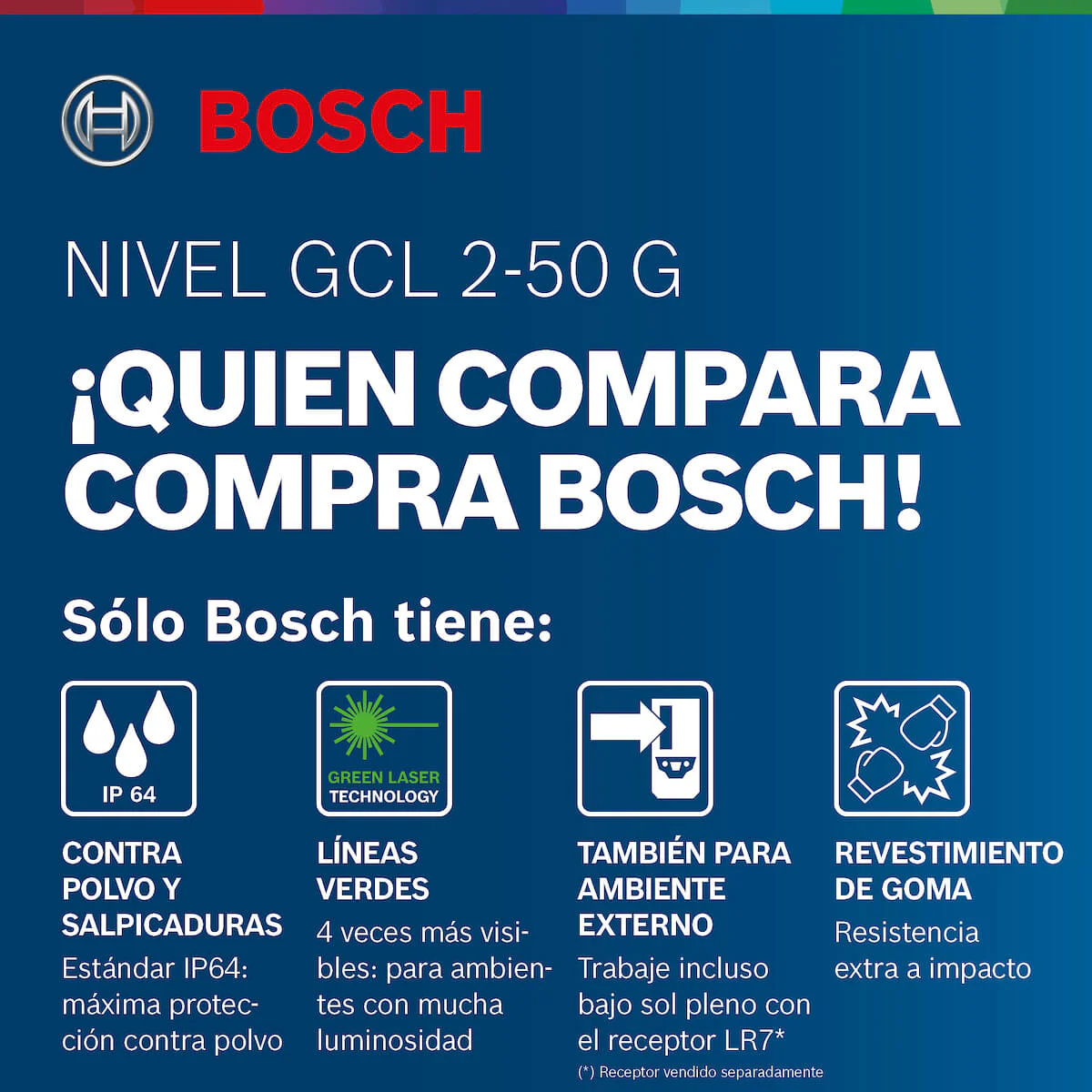 Nivel láser verde GCL 2-50 G marca Bosch - Image 5