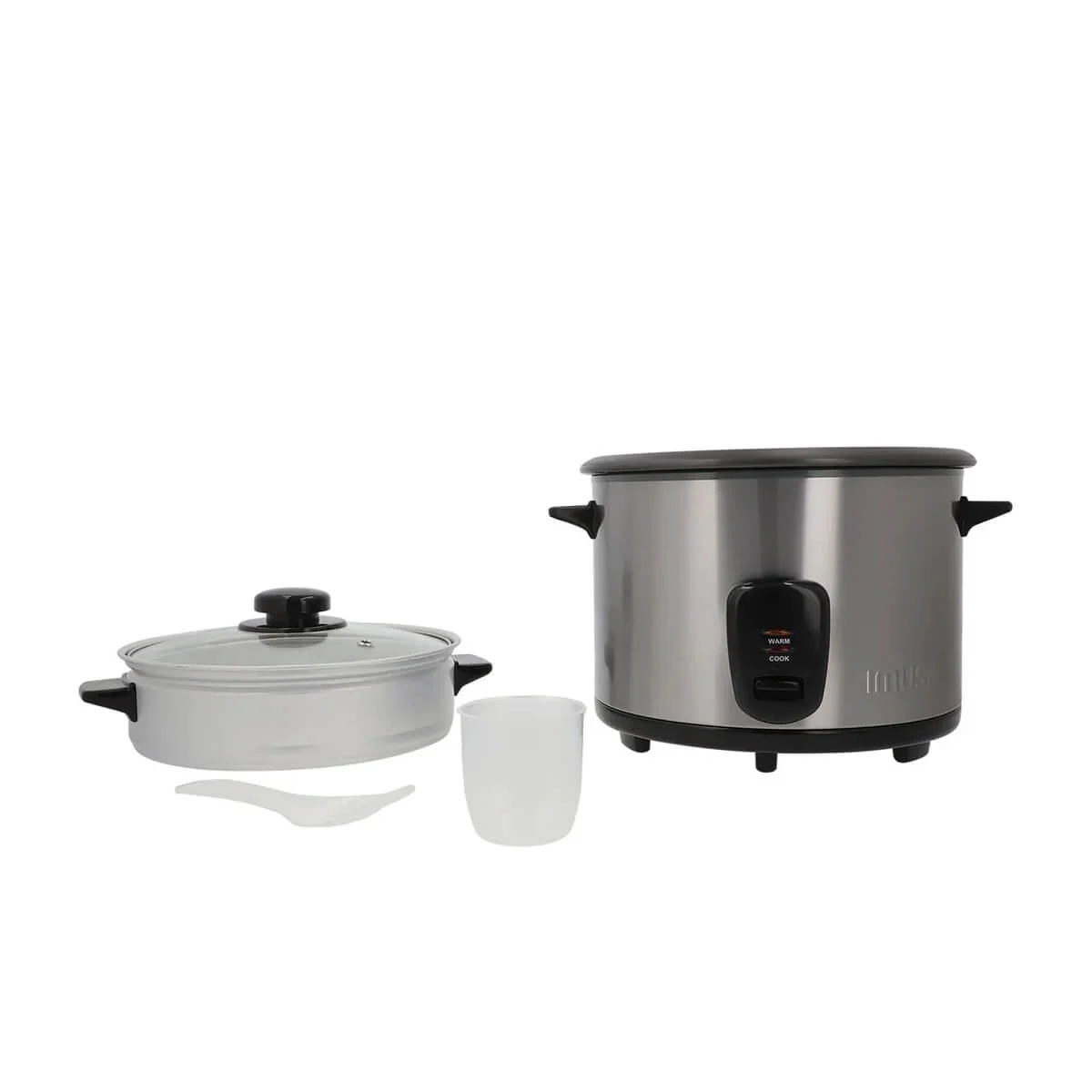 Olla arrocera inoxidable gris 10 tazas marca imusa - Image 2