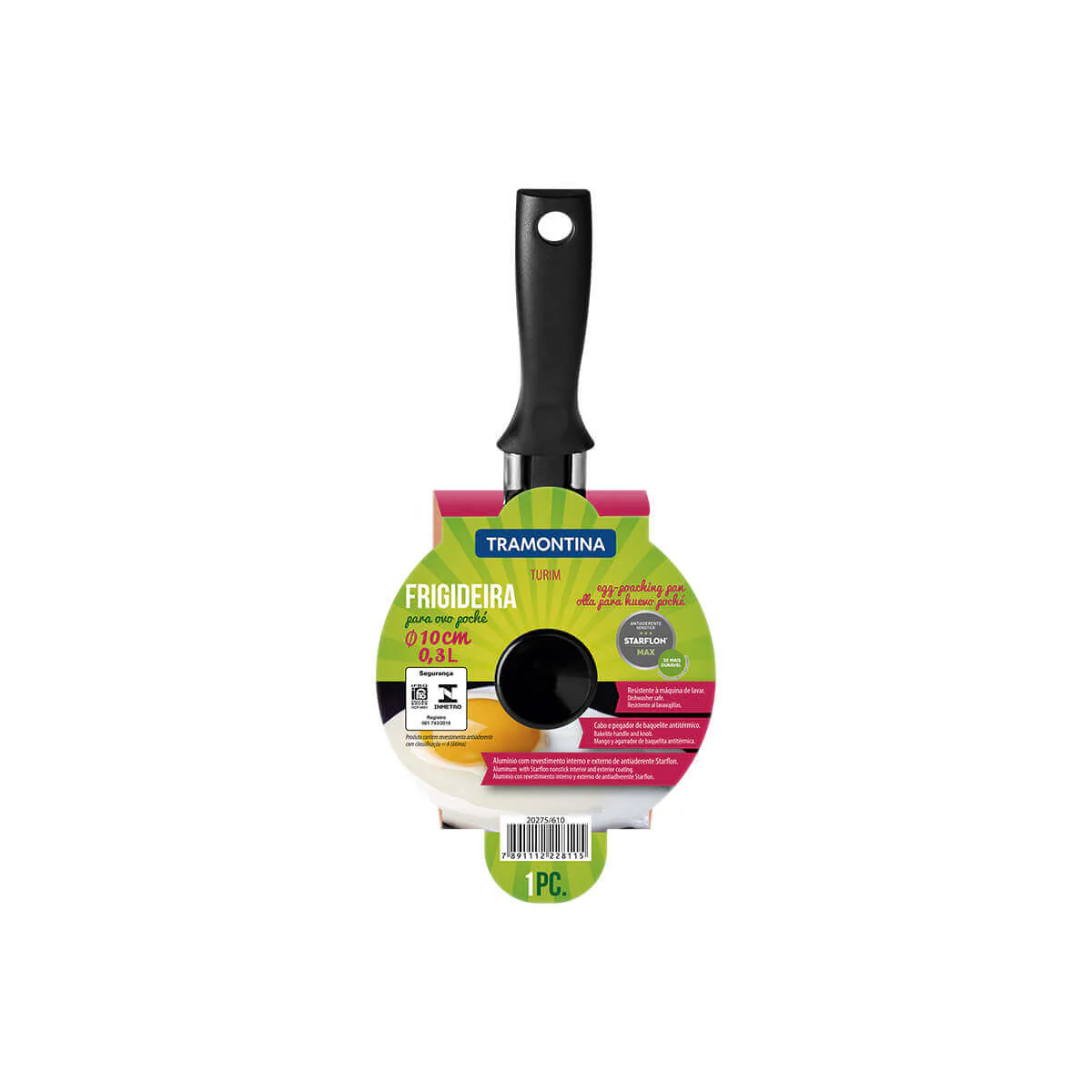 Sartén para huevo poche color plomo 14 cm Tramontina - Image 5