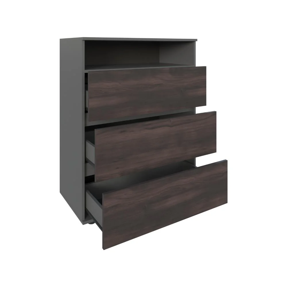 Organizador Apina, Wengue, con cuatro cajones deslizables ZF - Image 6