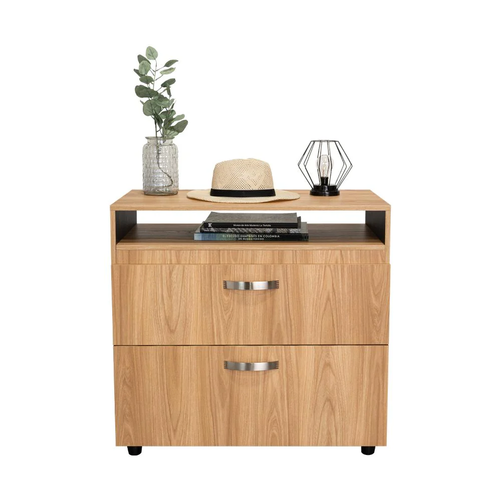 Organizador Barin, Fresno Europeo y Wengue, con compatimentos para objetos decorativos - Image 3