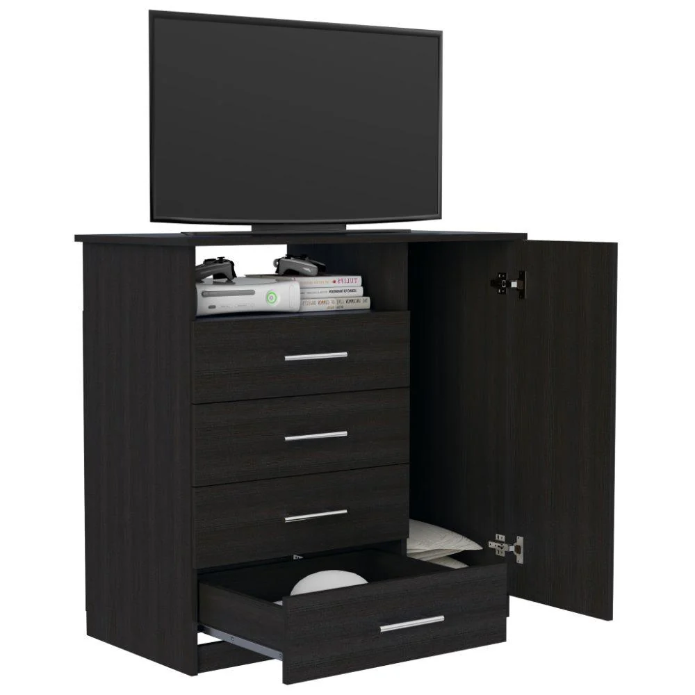 Organizador Barlovento, Wengue, con Cuatro Cajones y una puerta X2 - Image 2