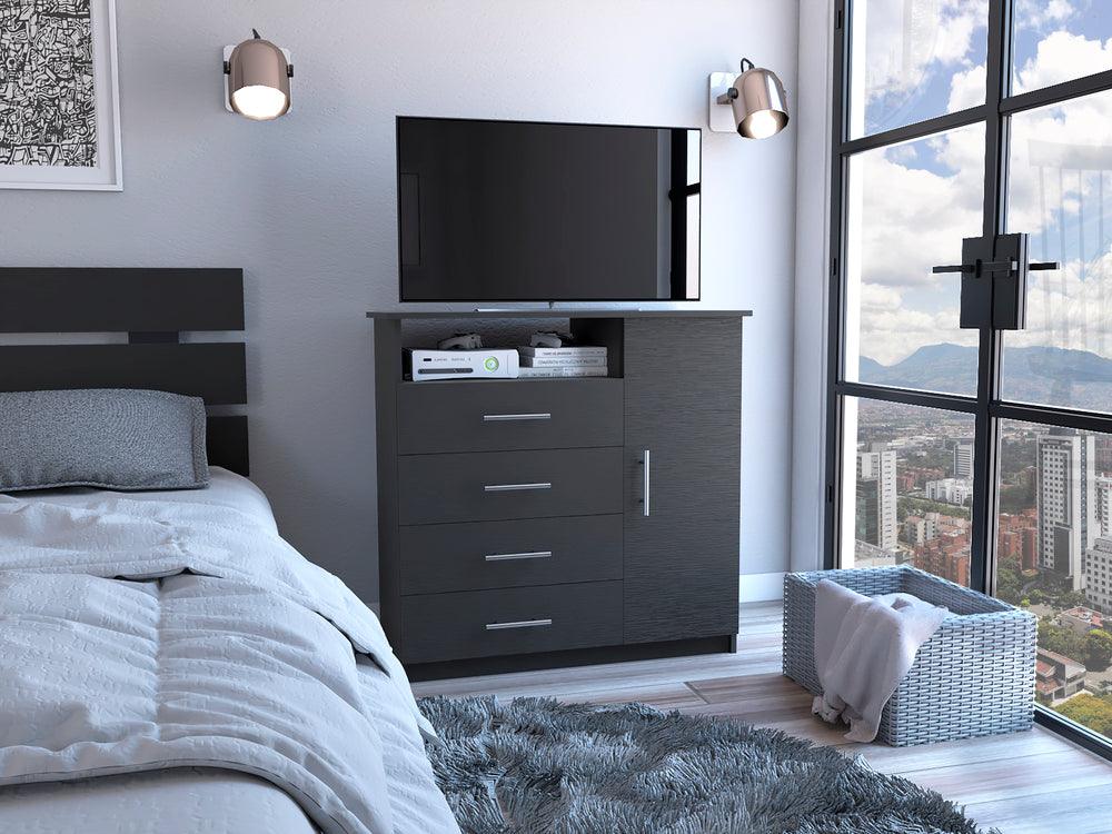 Organizador Barlovento, Wengue, con Cuatro Cajones y una puerta ZF - Image 2