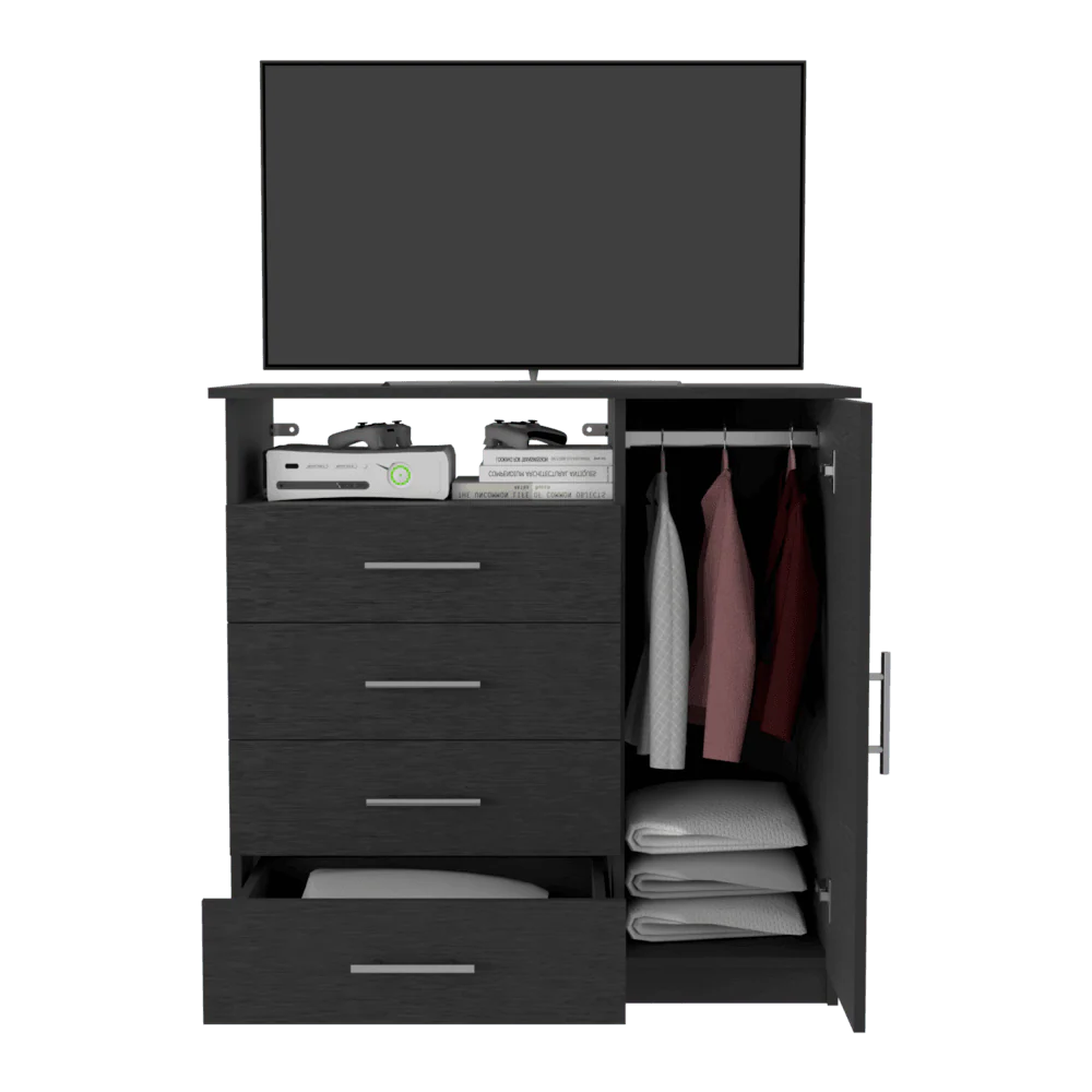 Organizador Barlovento, Wengue, con Cuatro Cajones y una puerta ZF - Image 3