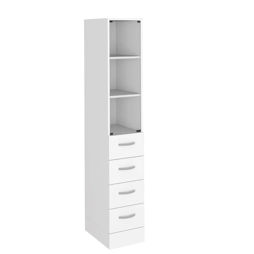 Organizador de Baño Picasso, Blanco, con Cuatro Cajones Deslizables ZF - Image 5