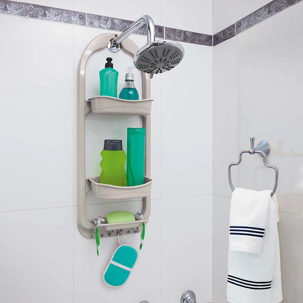 Organizador de ducha taupe marca Rimax