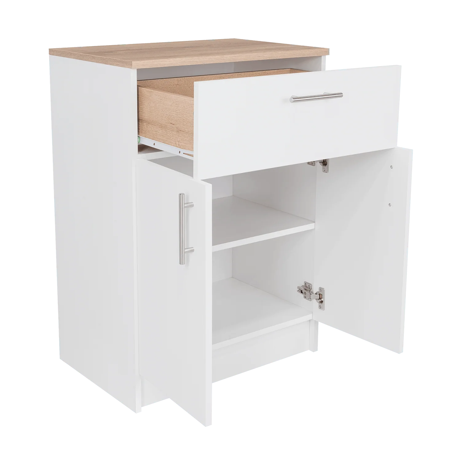 Organizador Multiusos Deneb, Blanco y Café Claro, con Dos Puertas Batientes ZF - Image 8